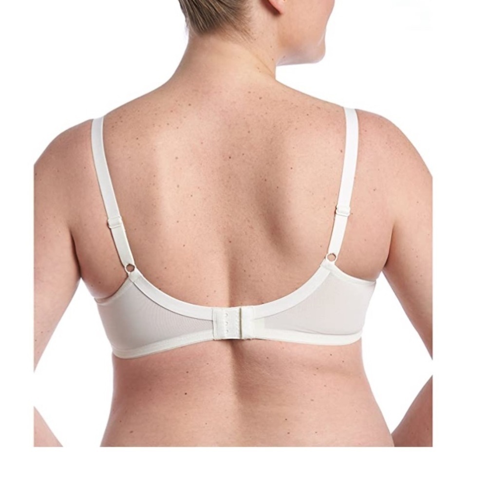 Playtex Bra Love My Curves Modern Unlined Full Coverage Balconette Bra Ivory 42D - Picture 2 of 10